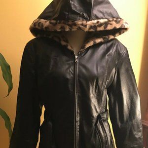 Wilson Leather, Women's Leather Coat, Size Small,